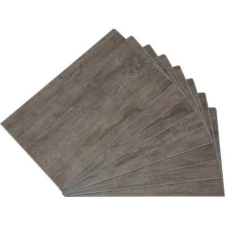 Acoustic Ceiling Products Palisade 25.6"L x 14.8"W Vinyl Wall Tile, Ashen Slate, 8 Pack 53000